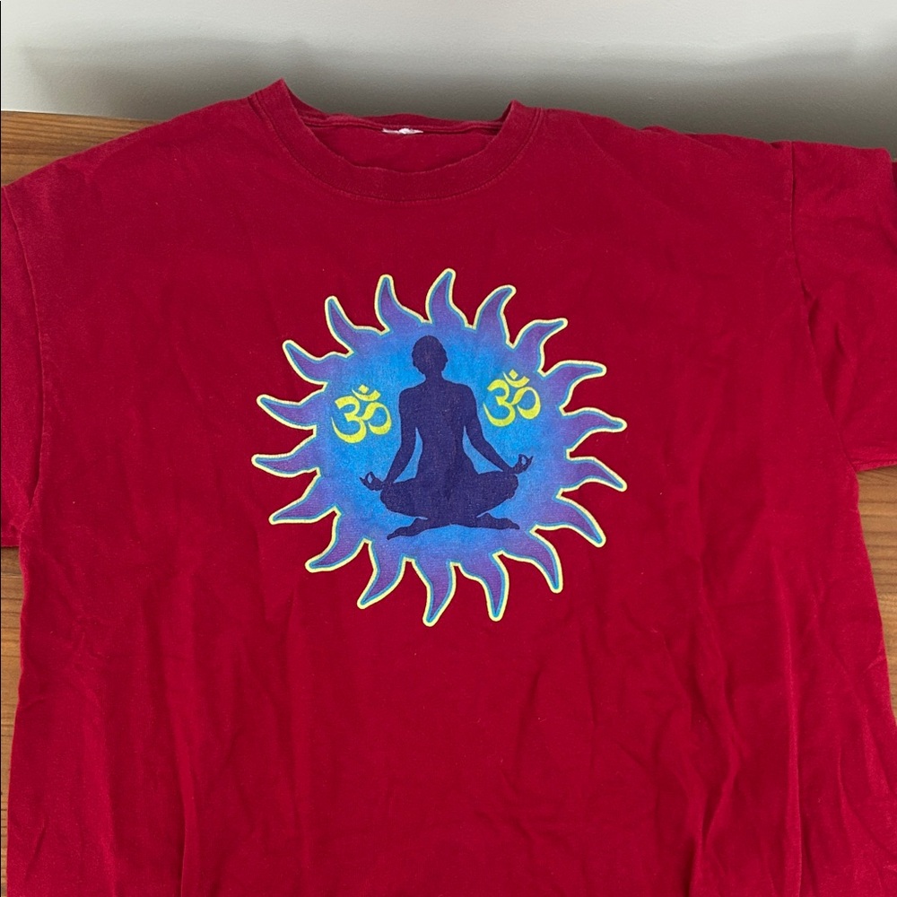 Red Yoga Graphic T-Shirt